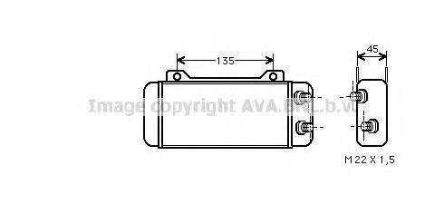 Imagine Radiator ulei, ulei motor AVA QUALITY COOLING MS3123