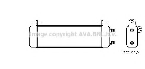 Imagine Radiator ulei, ulei motor AVA QUALITY COOLING MS3158