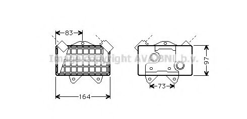 Imagine Radiator ulei, ulei motor AVA QUALITY COOLING MS3240