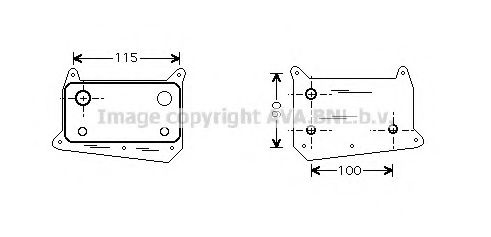 Imagine Radiator ulei, ulei motor AVA QUALITY COOLING MS3318