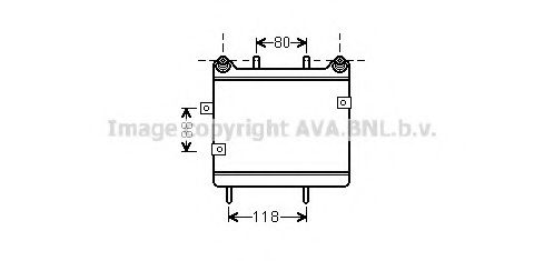 Imagine Radiator ulei, ulei motor AVA QUALITY COOLING MS3533