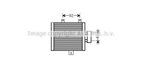 Imagine Radiator ulei, ulei motor AVA QUALITY COOLING MS3536