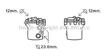 Imagine Radiator ulei, ulei motor AVA QUALITY COOLING MS3541