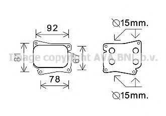 Imagine Radiator ulei, ulei motor AVA QUALITY COOLING MS3559