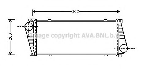 Imagine Intercooler, compresor AVA QUALITY COOLING MS4217