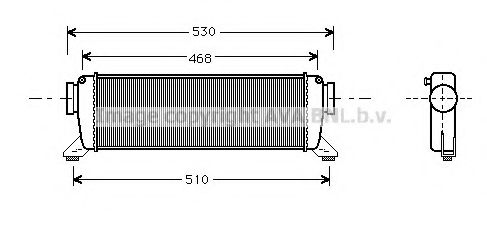 Imagine Intercooler, compresor AVA QUALITY COOLING MS4261