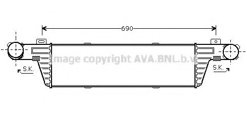 Imagine Intercooler, compresor AVA QUALITY COOLING MS4296