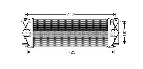 Imagine Intercooler, compresor AVA QUALITY COOLING MS4396