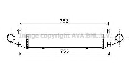 Imagine Intercooler, compresor AVA QUALITY COOLING MS4557