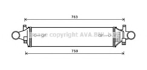 Imagine Intercooler, compresor AVA QUALITY COOLING MS4658