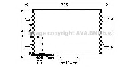 Imagine Condensator, climatizare AVA QUALITY COOLING MS5307