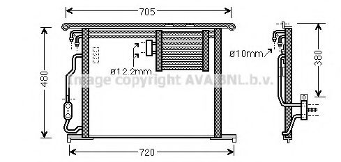 Imagine Condensator, climatizare AVA QUALITY COOLING MS5467