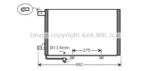 Imagine Condensator, climatizare AVA QUALITY COOLING MS5578