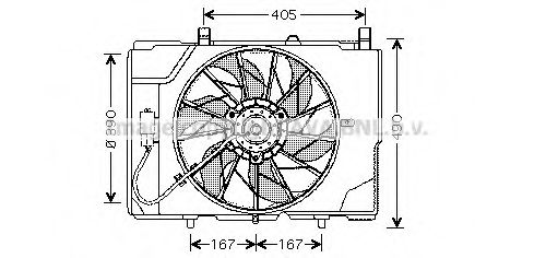 Imagine Ventilator, radiator AVA QUALITY COOLING MS7501