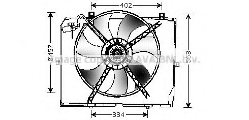 Imagine Ventilator, radiator AVA QUALITY COOLING MS7503