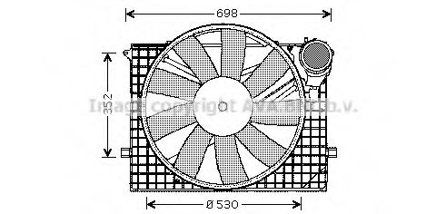 Imagine Ventilator, radiator AVA QUALITY COOLING MS7505