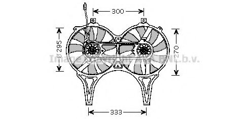 Imagine Ventilator, radiator AVA QUALITY COOLING MS7514