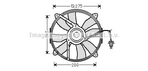 Imagine Ventilator, radiator AVA QUALITY COOLING MS7521