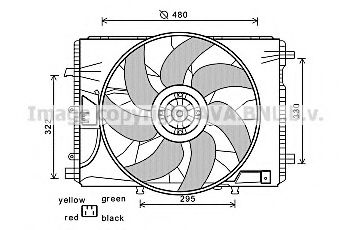 Imagine Ventilator, radiator AVA QUALITY COOLING MS7522