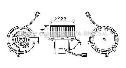 Imagine Electromotor, ventilatie interioara AVA QUALITY COOLING MS8628