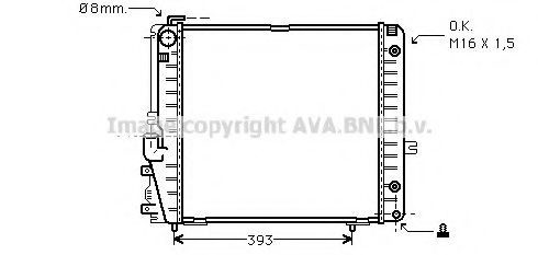 Imagine Radiator, racire motor AVA QUALITY COOLING MSA2086