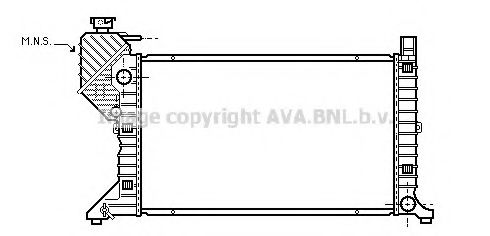 Imagine Radiator, racire motor AVA QUALITY COOLING MSA2300