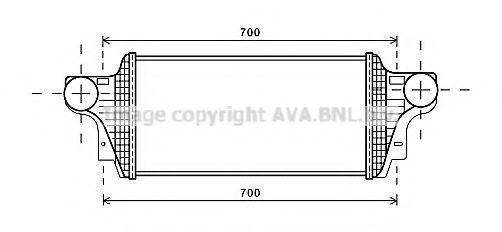 Imagine Intercooler, compresor AVA QUALITY COOLING MSA4549