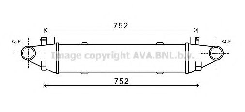 Imagine Intercooler, compresor AVA QUALITY COOLING MSA4596