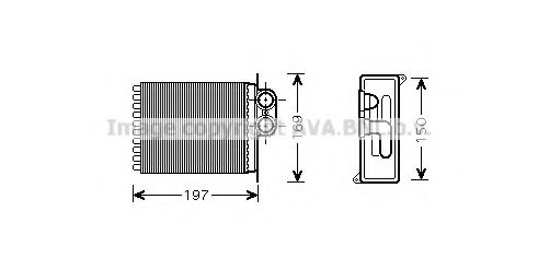 Imagine Schimbator caldura, incalzire habitaclu AVA QUALITY COOLING MSA6400