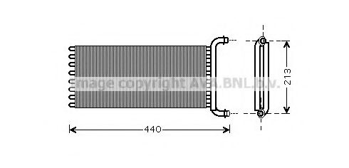 Imagine Schimbator caldura, incalzire habitaclu AVA QUALITY COOLING MSA6441