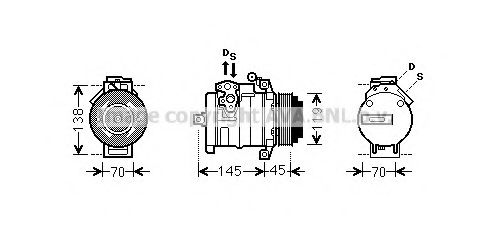 Imagine Compresor, climatizare AVA QUALITY COOLING MSAK530