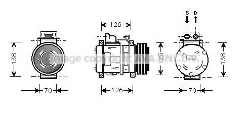 Imagine Compresor, climatizare AVA QUALITY COOLING MSK057