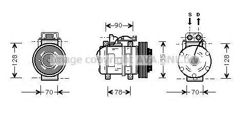 Imagine Compresor, climatizare AVA QUALITY COOLING MSK062