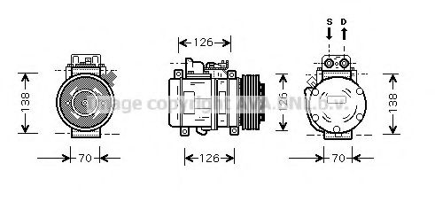 Imagine Compresor, climatizare AVA QUALITY COOLING MSK084