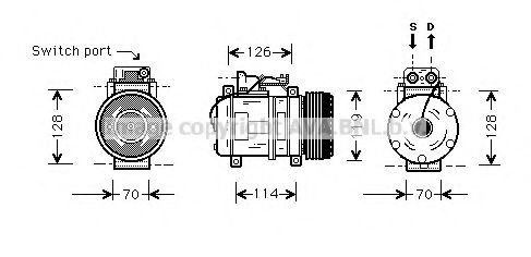 Imagine Compresor, climatizare AVA QUALITY COOLING MSK273