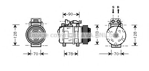 Imagine Compresor, climatizare AVA QUALITY COOLING MSK275