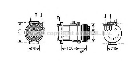 Imagine Compresor, climatizare AVA QUALITY COOLING MSK276