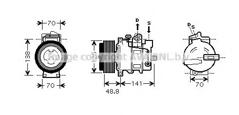 Imagine Compresor, climatizare AVA QUALITY COOLING MSK426