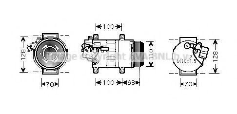 Imagine Compresor, climatizare AVA QUALITY COOLING MSK434