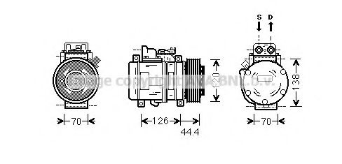 Imagine Compresor, climatizare AVA QUALITY COOLING MSK558