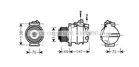 Imagine Compresor, climatizare AVA QUALITY COOLING MSK560