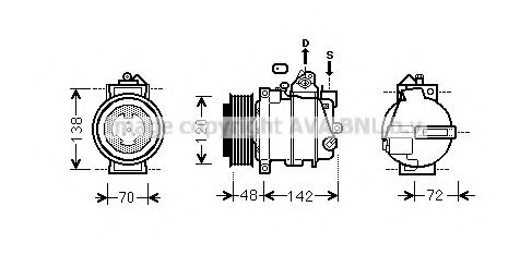 Imagine Compresor, climatizare AVA QUALITY COOLING MSK567