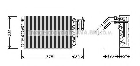 Imagine evaporator,aer conditionat AVA QUALITY COOLING MSV020