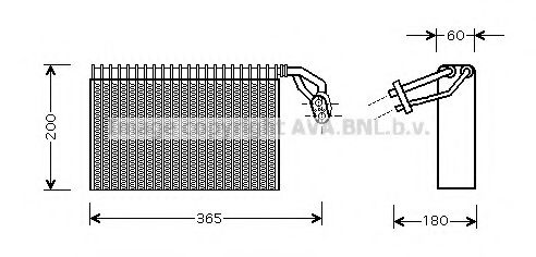 Imagine evaporator,aer conditionat AVA QUALITY COOLING MSV317