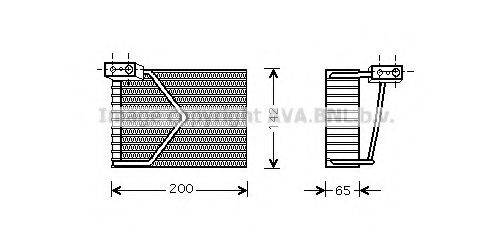 Imagine evaporator,aer conditionat AVA QUALITY COOLING MSV328