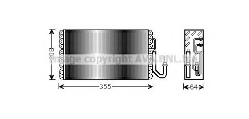 Imagine evaporator,aer conditionat AVA QUALITY COOLING MSV547