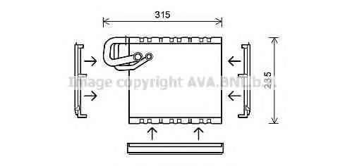 Imagine evaporator,aer conditionat AVA QUALITY COOLING MSV550