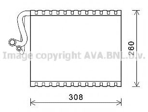 Imagine evaporator,aer conditionat AVA QUALITY COOLING MSV604