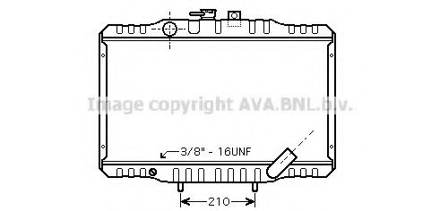 Imagine Radiator, racire motor AVA QUALITY COOLING MT2062