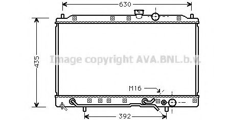 Imagine Radiator, racire motor AVA QUALITY COOLING MT2076